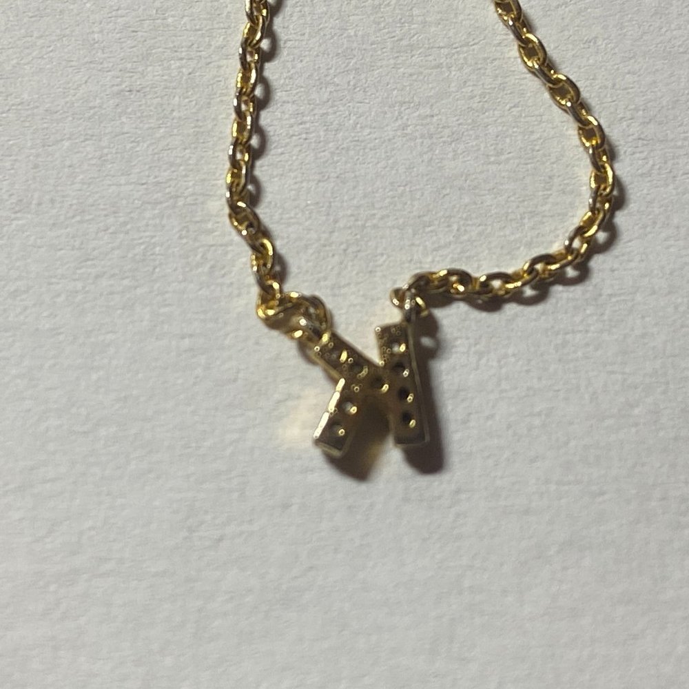 Tiny Diamond Accents Initial K Charm Connected To… - image 6